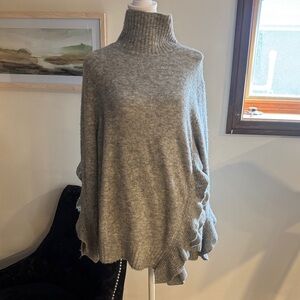3.1 Phillip Lim Gray Turtleneck Poncho